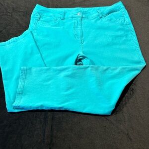 Lulu-B jeans in a beautiful turquoise color. Size 12